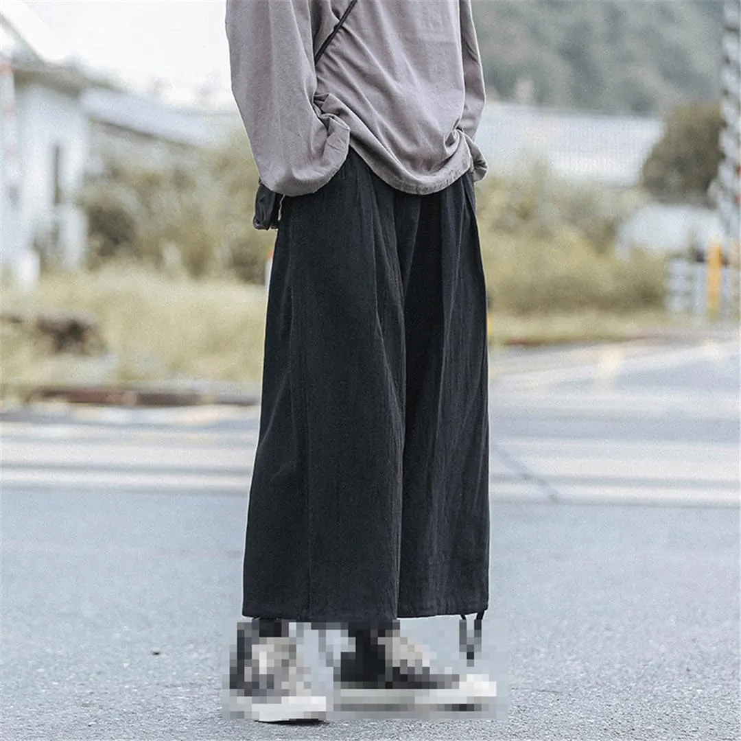Niiyyjj Men Harem Pants Loose Wide Leg Pants Casual Trousers Oversized Straight Leg Pants Jogging Pants