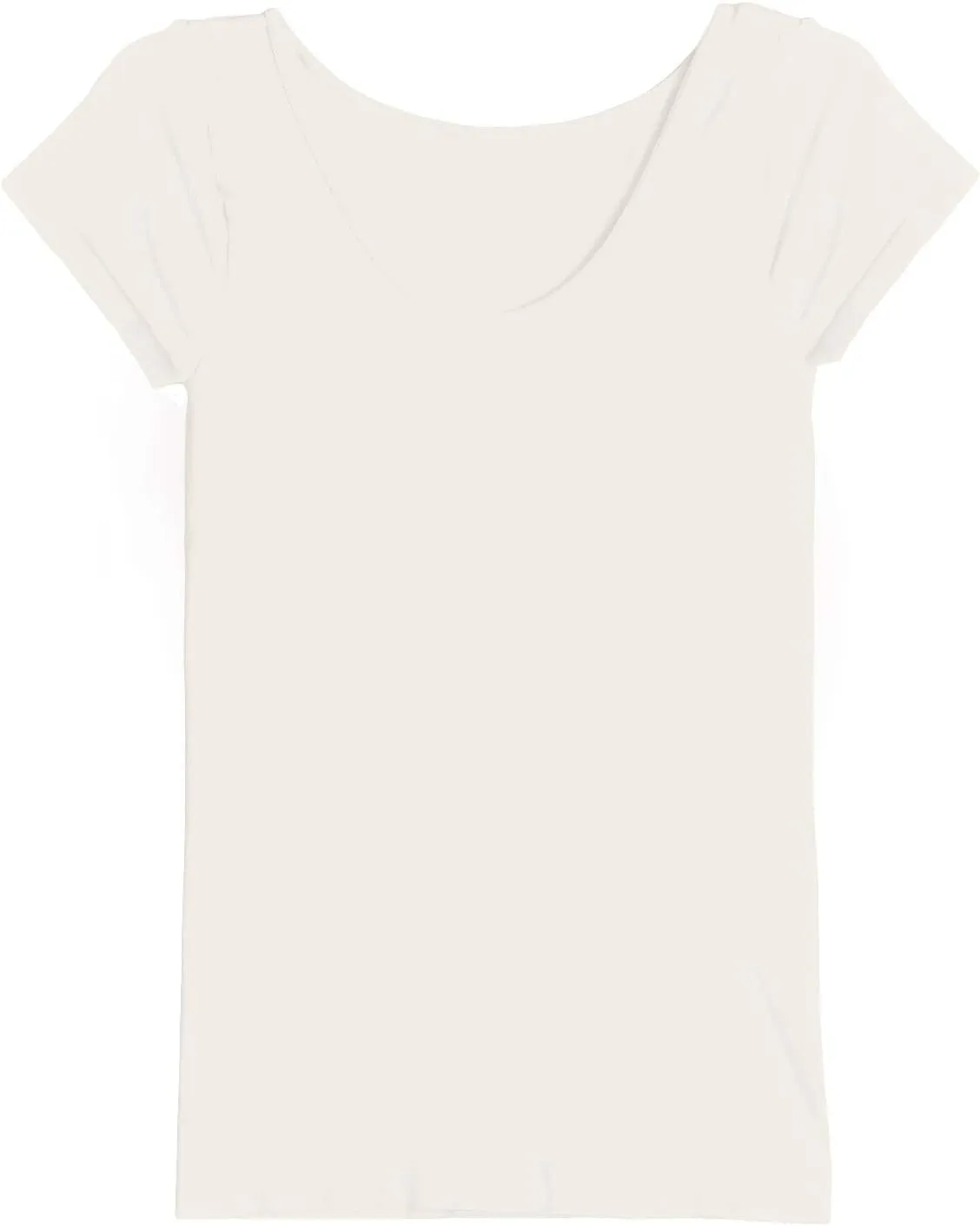 NIKIBIKI Women Seamless Cap Sleeve Scoop Neck Fitted Top, Made in U.S.A, One Size