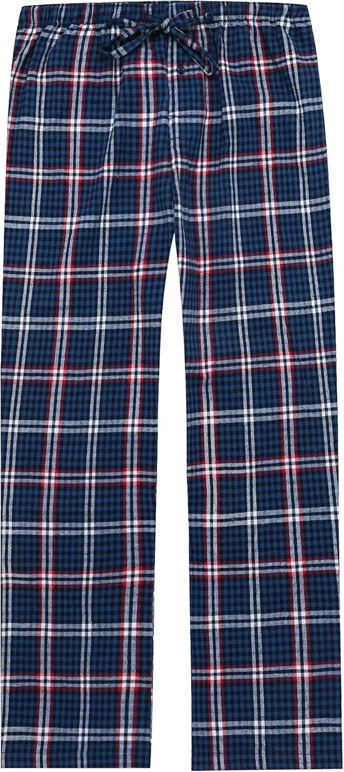 Noble Mount Twin Boat Mens Pajama Pants - 100% Cotton Flannel Mens Lounge Pants