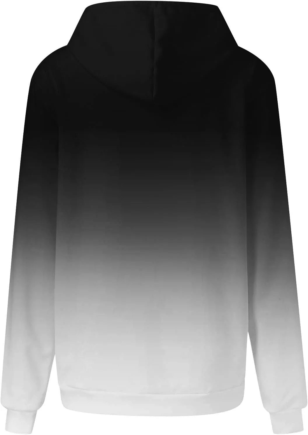 Oversized Sweatshirt for Women Gradient Pullover Hoodies Drawstring Fashion Y2K Hooded Tops Sweatshirts with Pockets