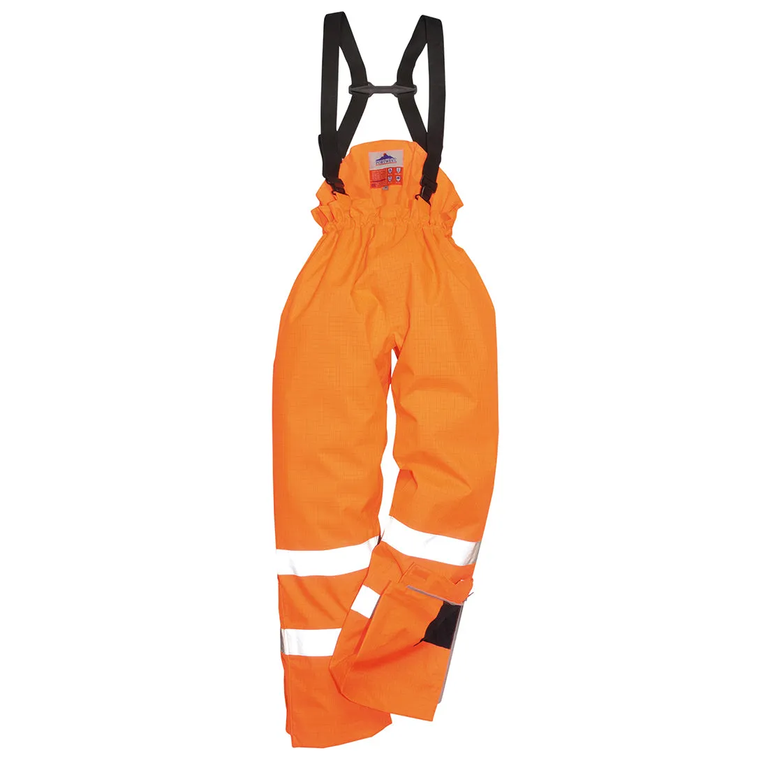 Portwest Bizflame Hi Vis Flame Resistant Anti-Static Rain Pants S780