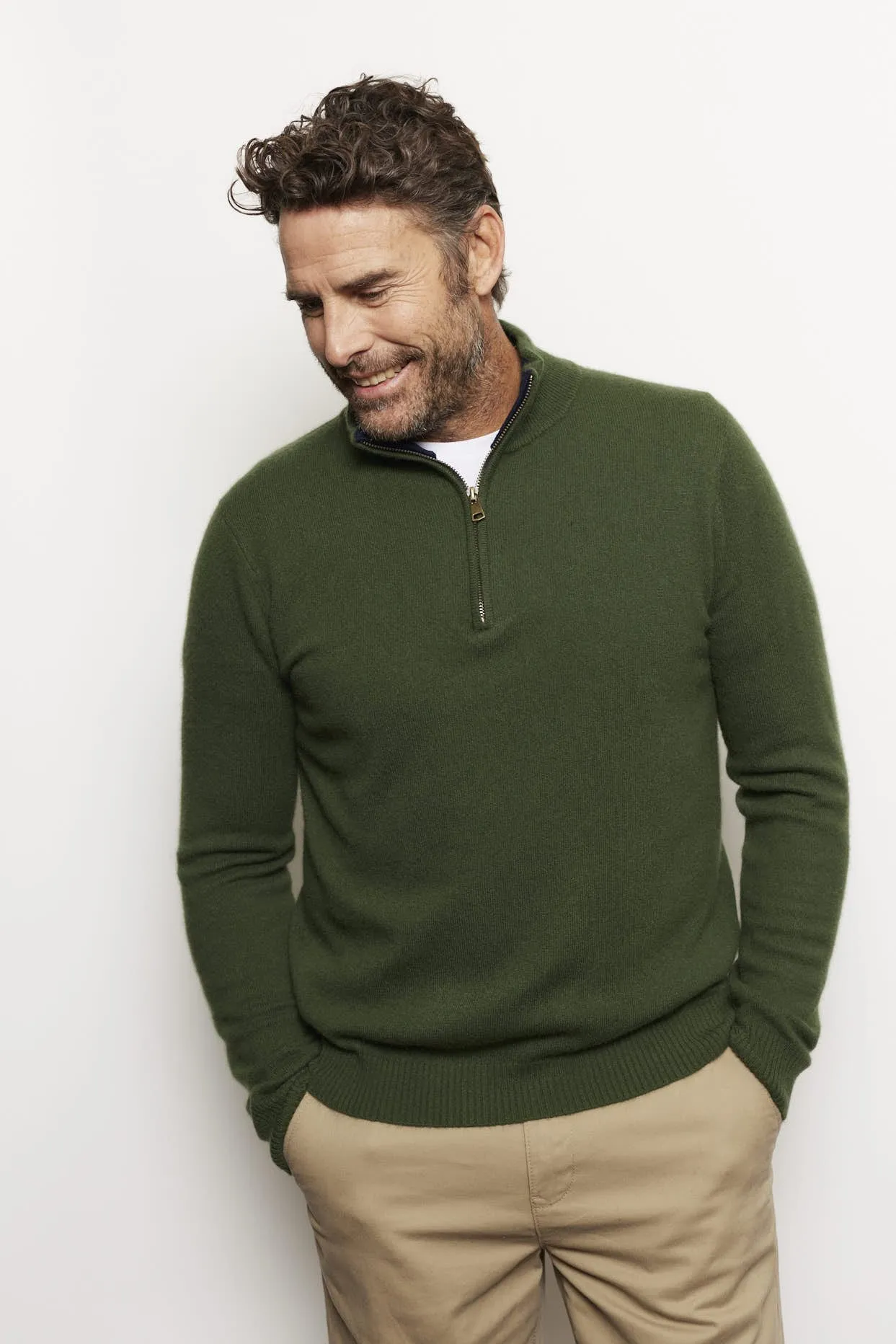 Ricky Cashmere Sweater in Bush