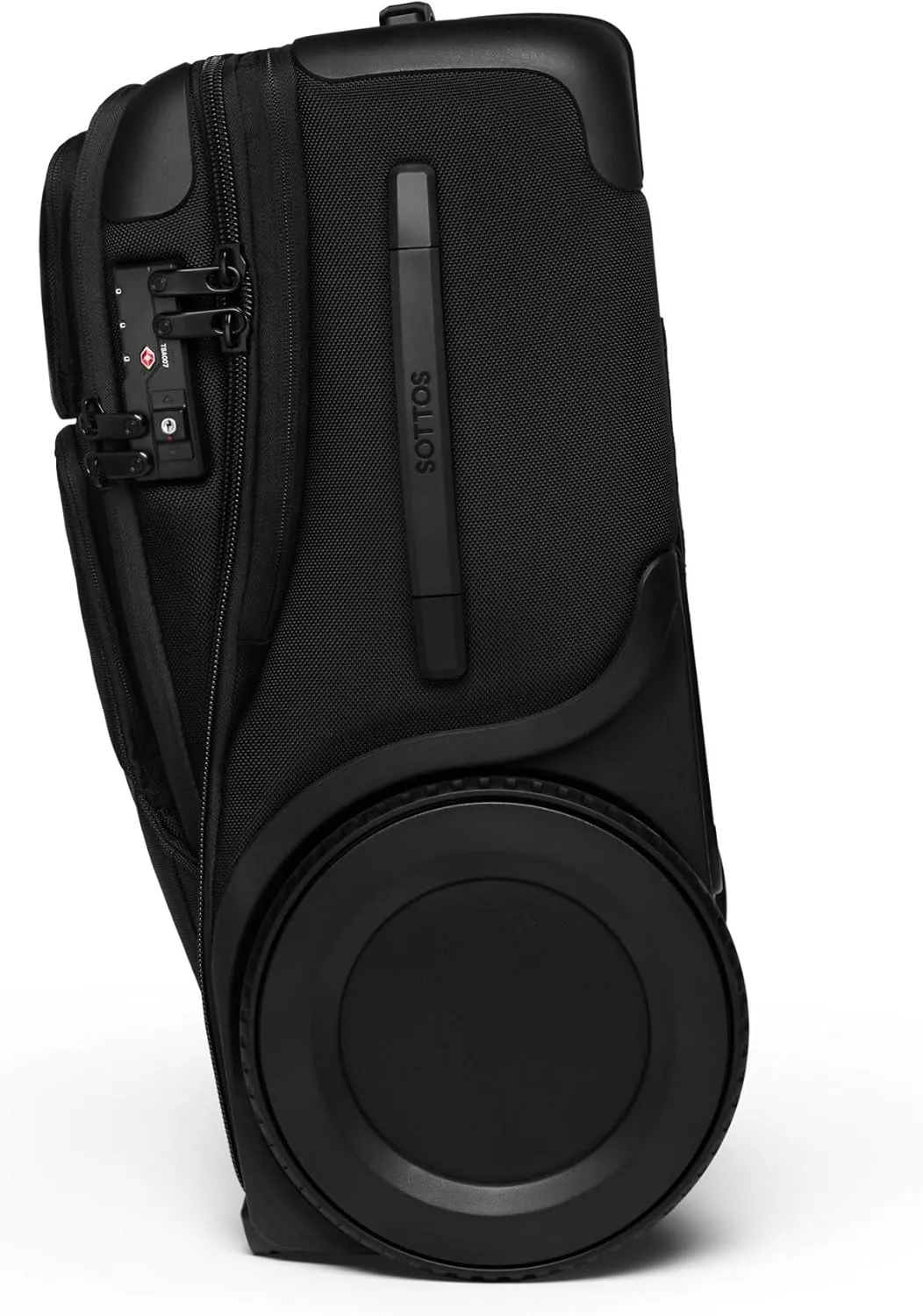 Roll Model 2-Wheeled, All-Terrain, Carry-On Luggage (Black)