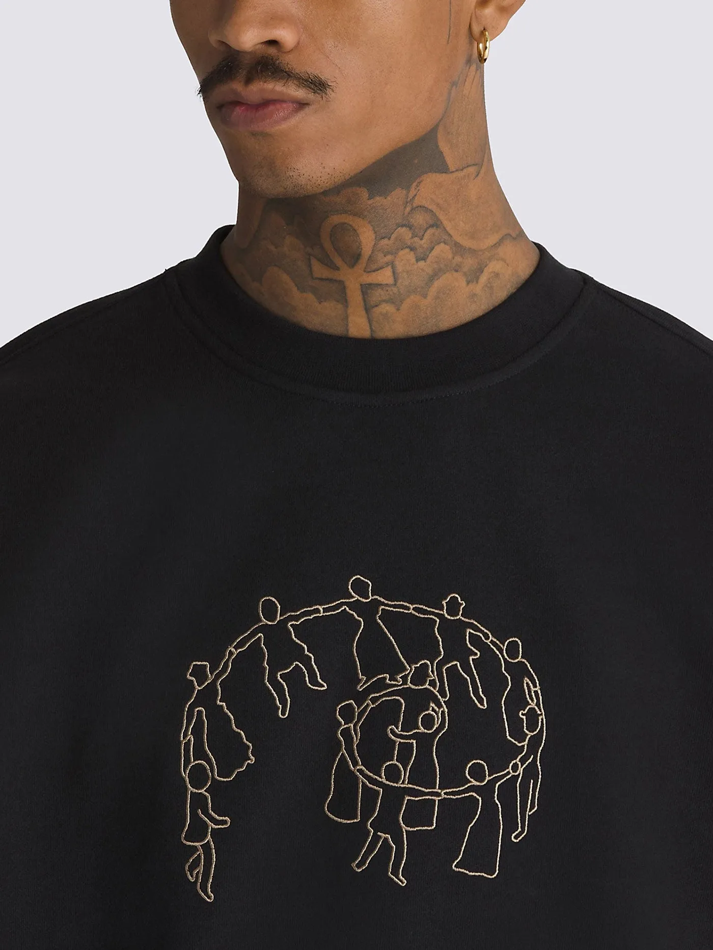 Skate Hold Hands Crewneck Sweatshirt