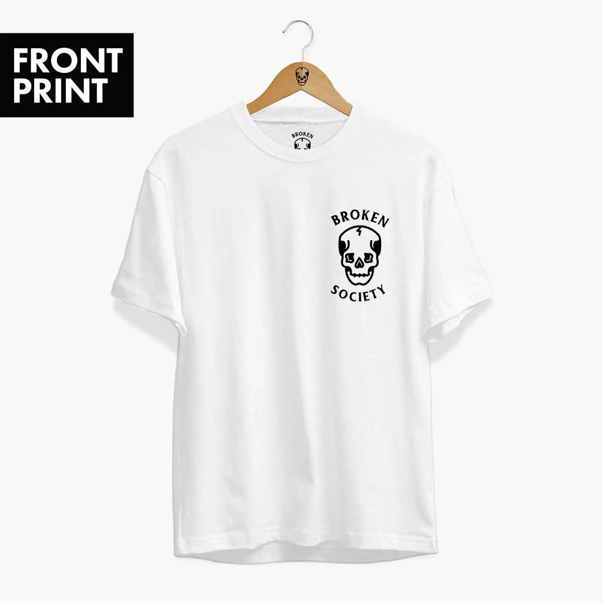 Skull Front Print T-Shirt (Unisex)