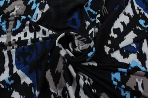 Soft Viscose Jersey - Stretch - Ikat Print