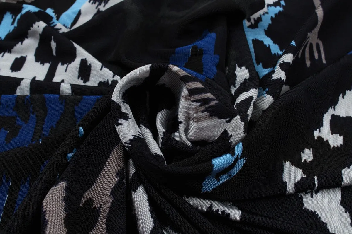 Soft Viscose Jersey - Stretch - Ikat Print