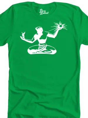 Spirit of Detroit Unisex T-shirt - White / Irish Green