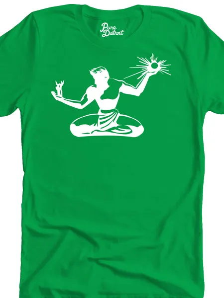 Spirit of Detroit Unisex T-shirt - White / Irish Green