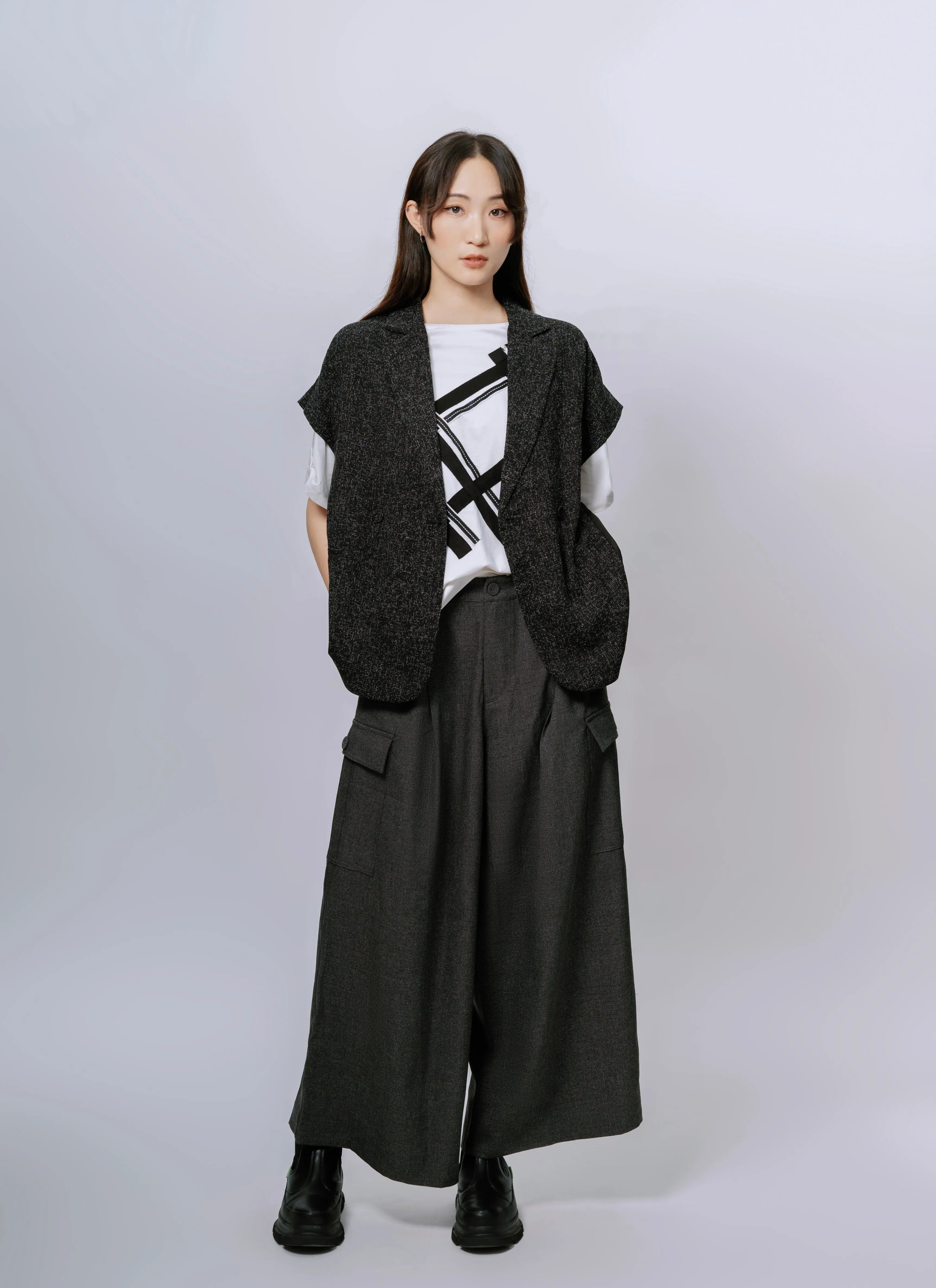 Summer Cool Tee - Tartan Line Ribbon Tee