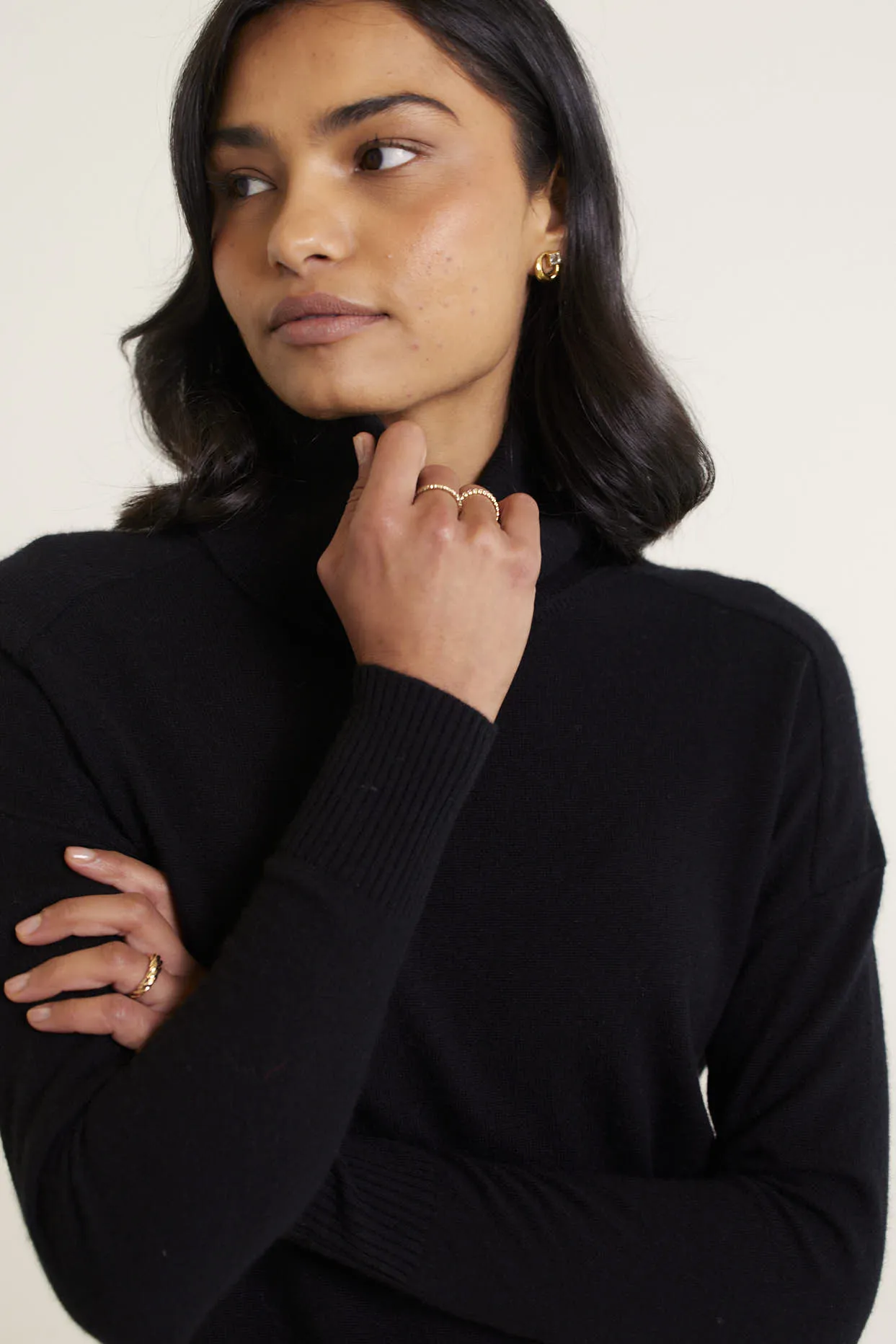 Toastie Merino Cashmere Polo In Black
