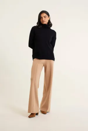 Toastie Merino Cashmere Polo In Black