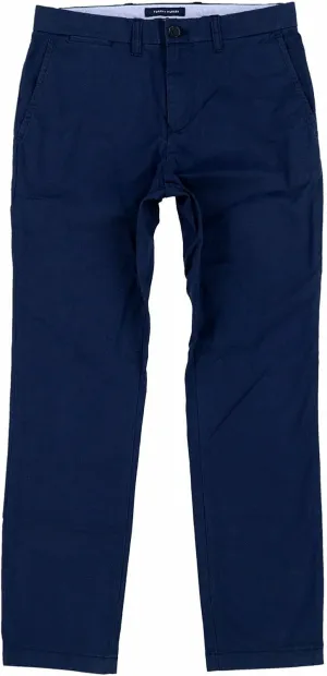Tommy Hilfiger Men's Chino Pants Slim Fit (Navy, 32x34)