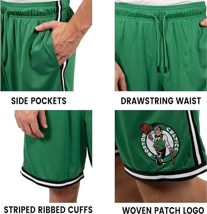 Ultra Game NBA Official Men’s Slam Active Basketball Training Shorts - Unisex, Cleveland Cavaliers, Team Color|Cleveland Cavaliers