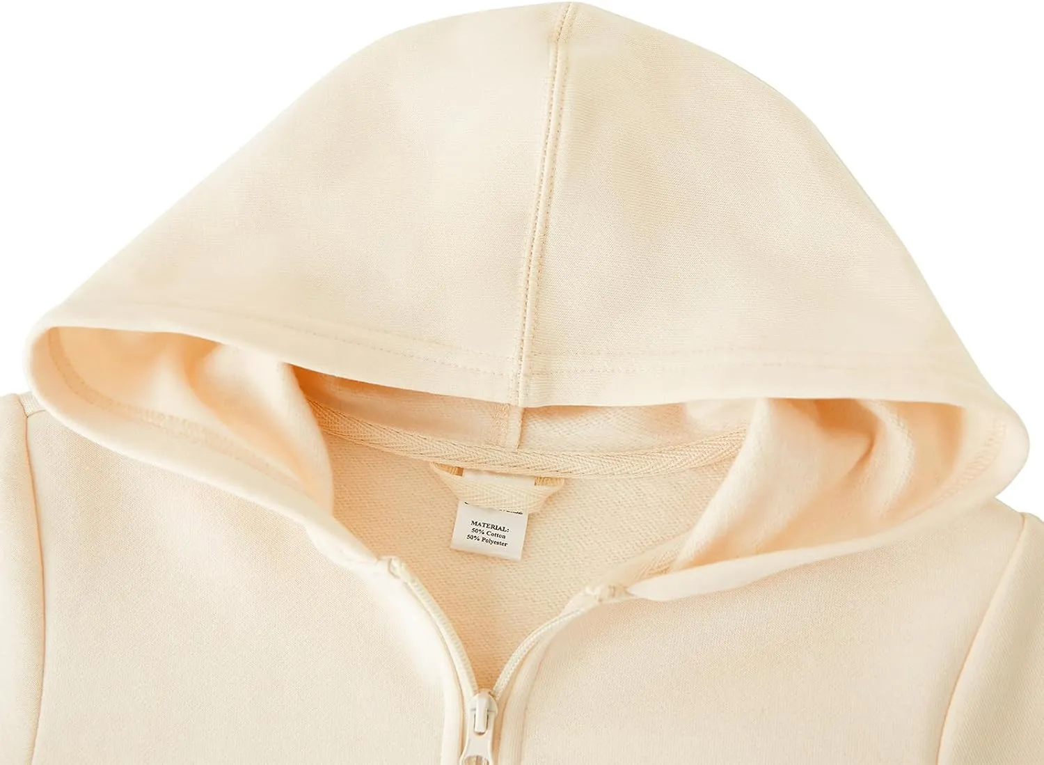 UMELOK Kids Full Zip-Up Hoodie Solid Sweatshirt for Boys and Girls