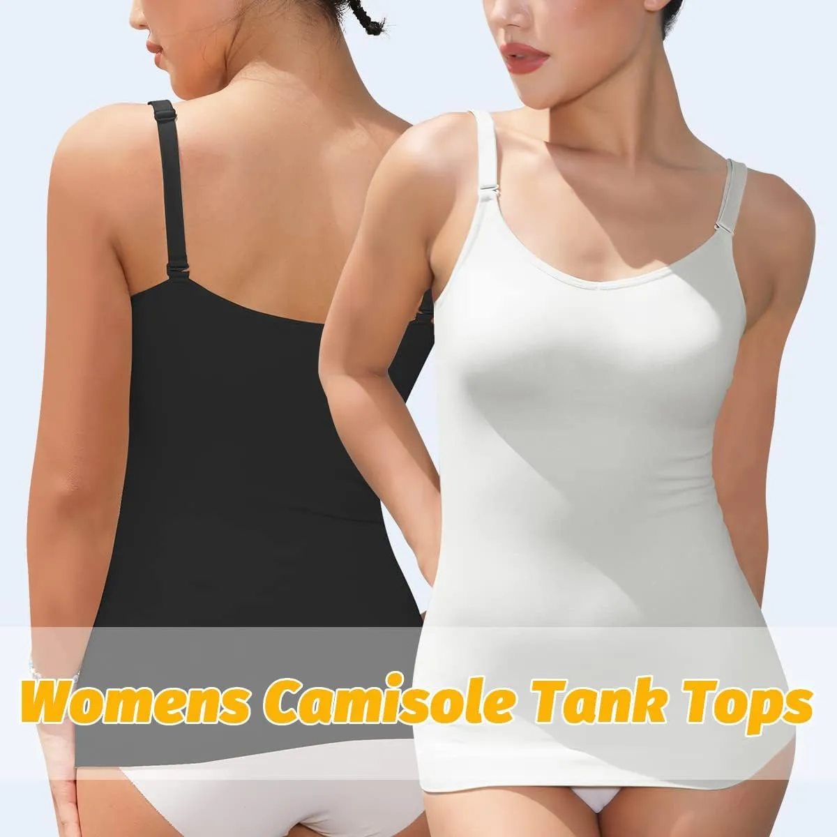 VVX Womens Shapewear for Women Tummy Control Tank Top Body Shaper Seamless Compression Camisole Tops