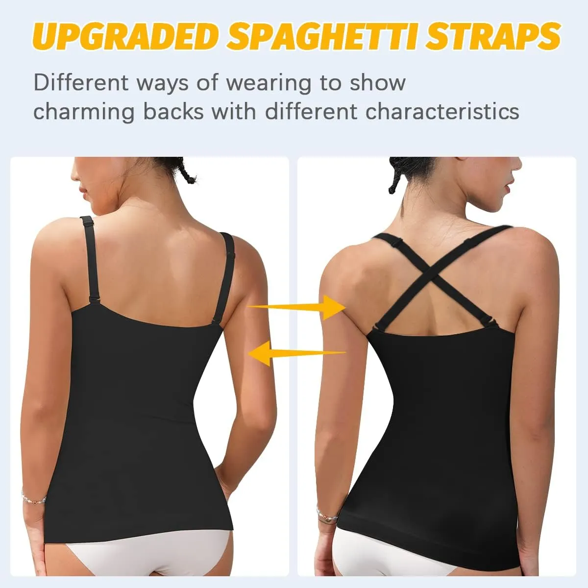 VVX Womens Shapewear for Women Tummy Control Tank Top Body Shaper Seamless Compression Camisole Tops