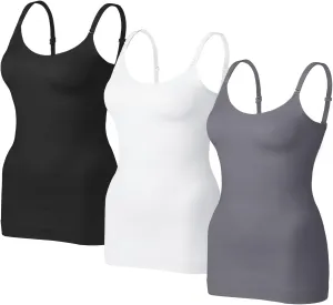 VVX Womens Shapewear for Women Tummy Control Tank Top Body Shaper Seamless Compression Camisole Tops