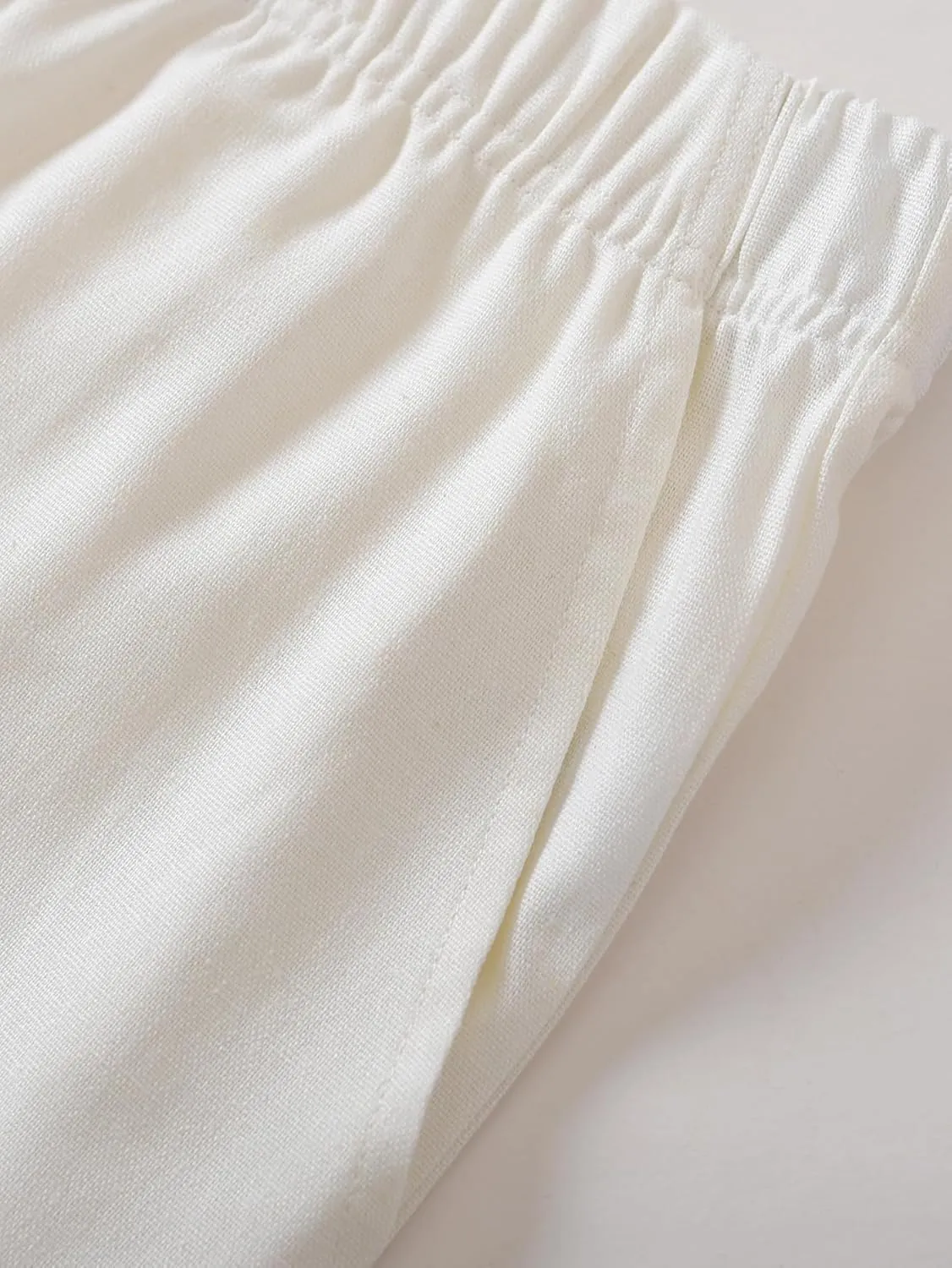 Weintee Women's Petite Linen Pants for 5 FT Short