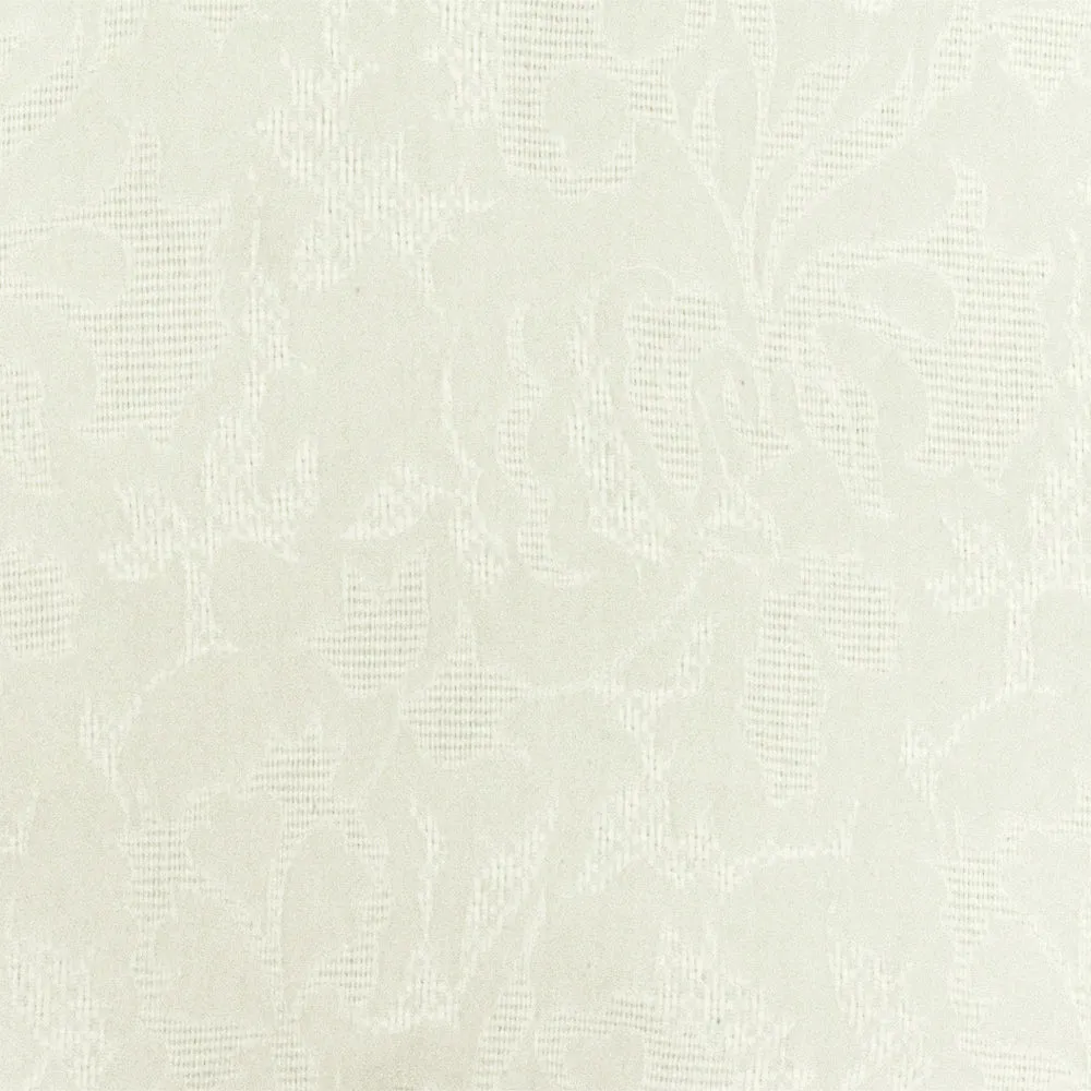 Whipped Ivory Famous Designer Floral Baroque Jacquard Woven Fabric