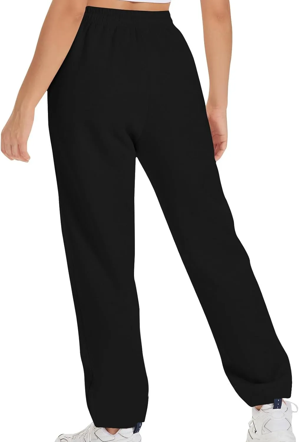 Women Drawstring Sweatpants Elastic Waist Sweatpant Plus Thick Trousers Solid Workout Pants Multi Pockets Fall Pant