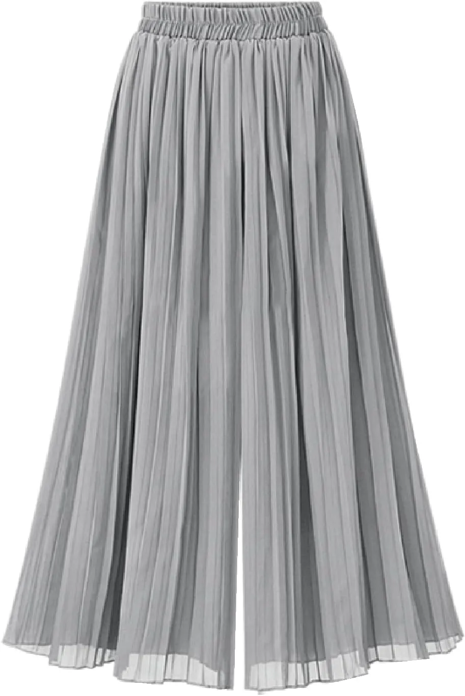 Women Palazzo Pants High Waisted Wide Leg Pants Pleated Chiffon Baggy Casual Travel Beach Summer Flowy Lounge Trouser