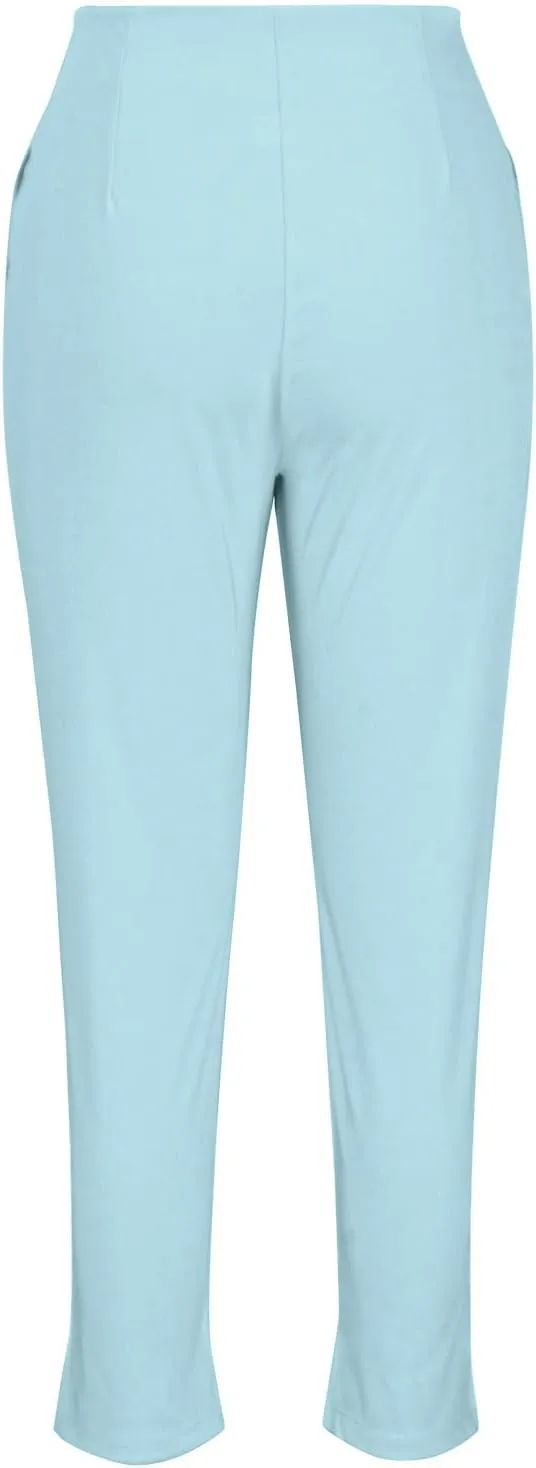 Women Suit Pants Dressy Elegant High Elastic Waisted Stretchy Tummy Control Business Work Pants Casual Skinny Pants