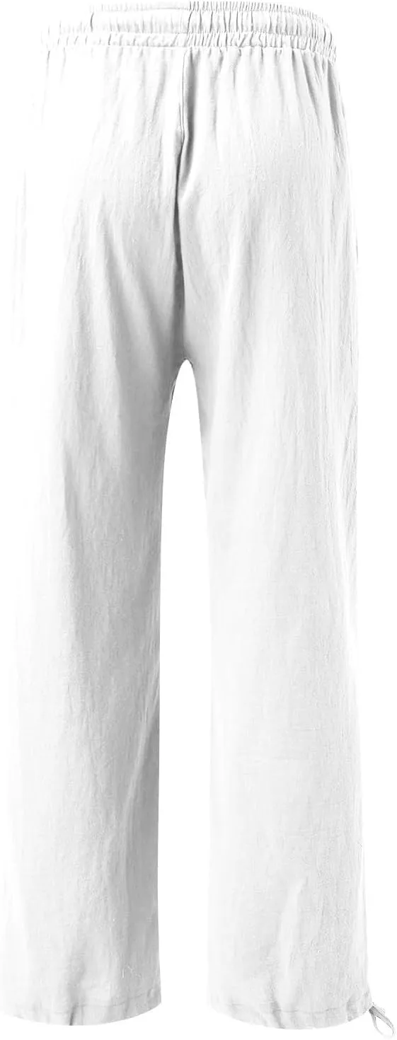 Women's Fall 2024 Pants High Waist Straight Leg Pants Business Casual Button Work Pants Trousers with Pockets