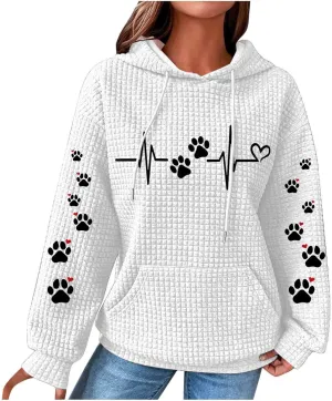 Womens Hoodies Oversized Sweatshirt Funny Sweater Long Sleeve Loose Cute Pullover Top Trendy Clothes