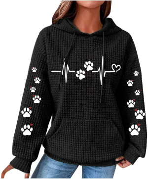 Womens Hoodies Oversized Sweatshirt Funny Sweater Long Sleeve Loose Cute Pullover Top Trendy Clothes