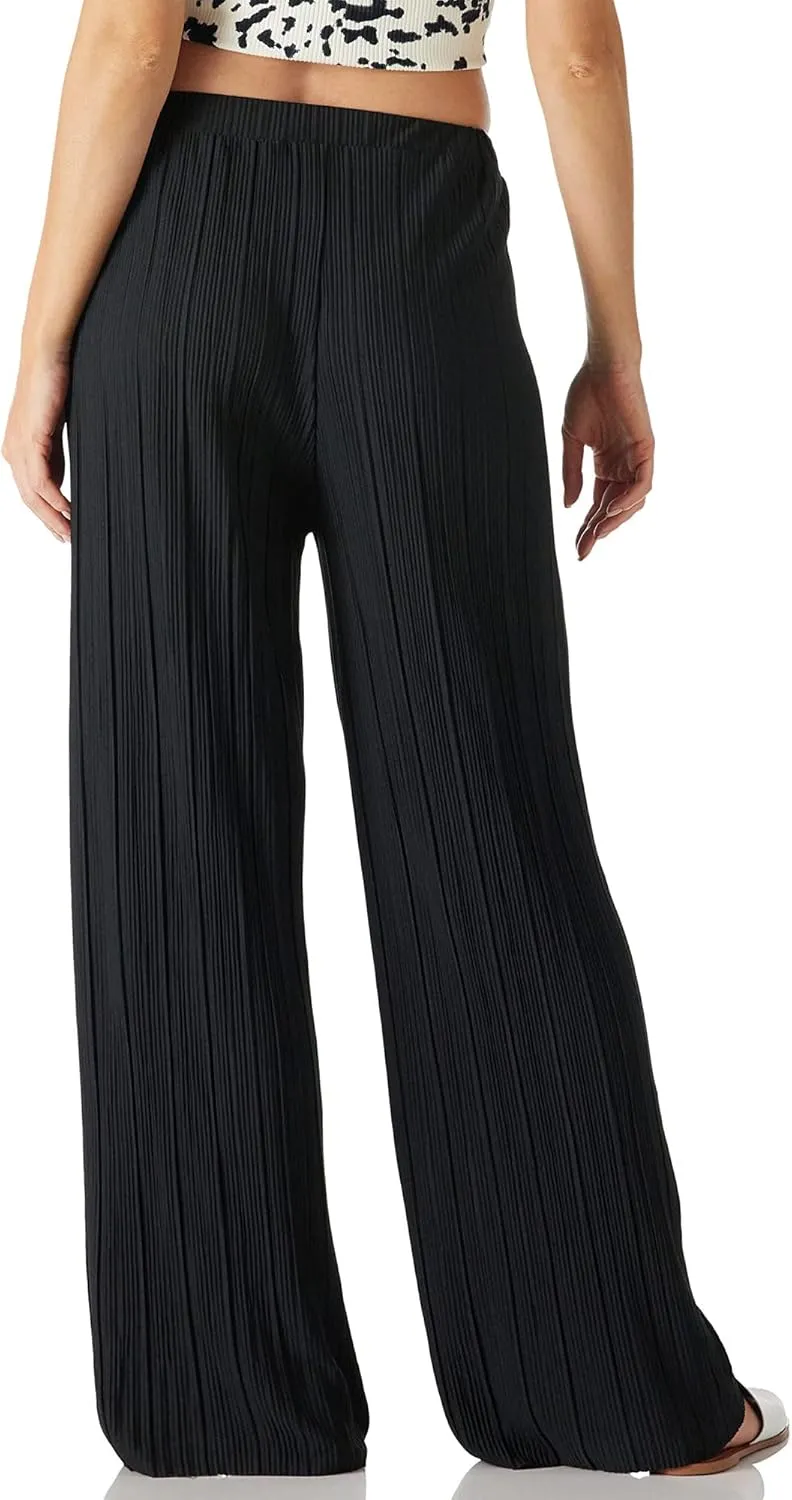 Womens Palazzo Comfy Long Pants High Elastic Waist Wide Leg Lightweigh Trousers Stretchy Flowy Pants for Women